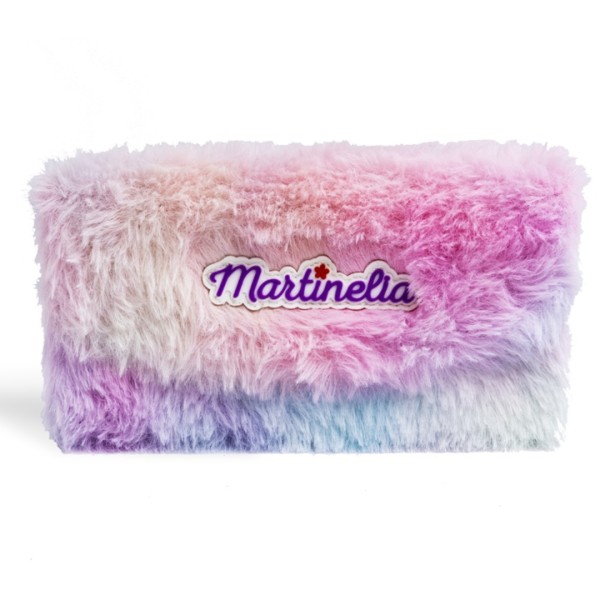 Παιδική Παλέτα Μακιγιάζ σε Χνουδωτή Θήκη Ουράνιο Τόξο MARTINELIA CIRCUS MAKE UP WALLET