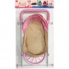 Καρότσι Κούκλας ΡΟΖ- ΜΠΕΖ Luna Toys με Τσάντα 36x62x68εκ.