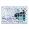 Παζλ Disney FROZEN Luna Toys Foil 2 σε 1 60τμχ. σε Κύλινδρο 48x33εκ.