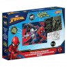 Παζλ Χρωματισμού 2 όψεων SPIDERMAN Luna Toys Glow In The Dark 100τμχ 48x34εκ.