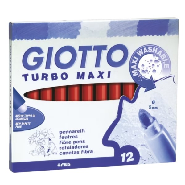 Μαρκαδόροι GIOTTO Jumbo Turbo Maxi 12τμχ