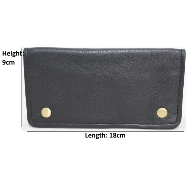 Δερμάτινη Καπνοθήκη ΜΑΥΡΗ 18×9 cm