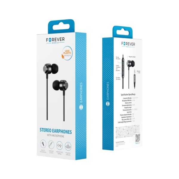 Ακουστικά Earphone FOREVER EP-01 BLACK