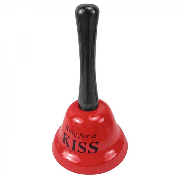Κουδούνι Χειρός Μεταλλικό RING FOR A KISS 12x6,5cm