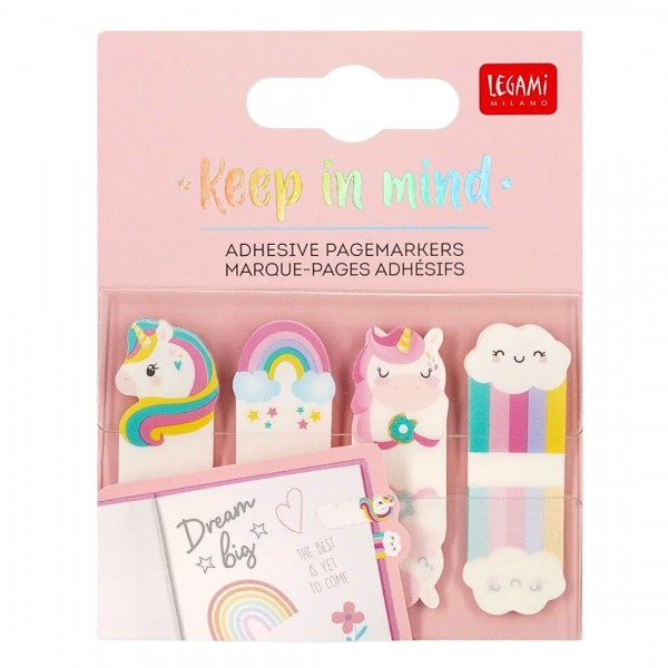 Σελιδοδείκτες Αυτοκόλλητοι Legami Adhesive Pagemarkers - KEEP IN MIND UNICORN