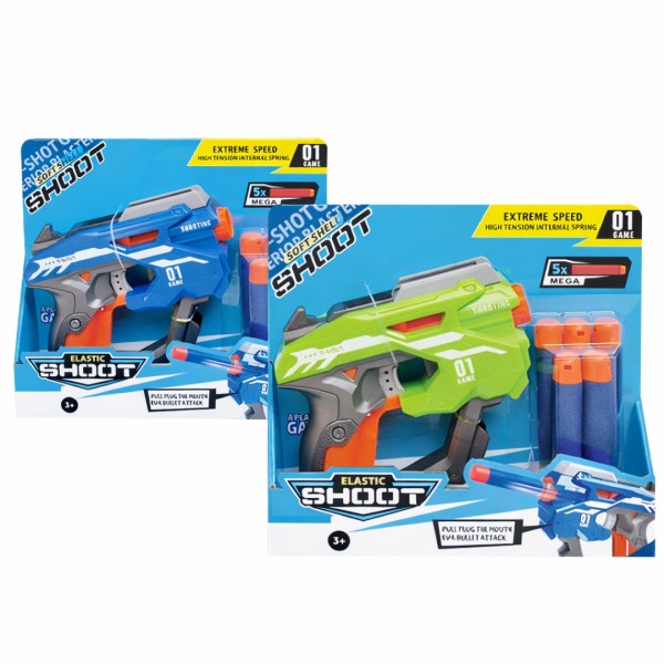 Όπλο με Μαλακές Σφαίρες ELASTIC SHOOT 26x23x6cm