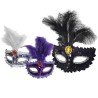 Μάσκα Βενετσιάνικη με Φτερά & Πετράδι