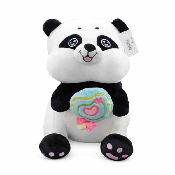 Λούτρινο PANDA με Lolipop ΚΑΡΔΙΑ