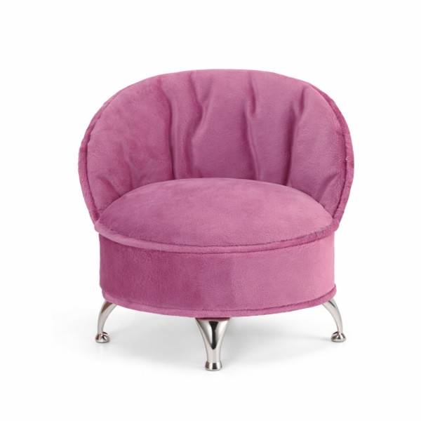 Κοσμηματοθήκη Πολυθρόνα με Καθρέφτη - ΡΟΖ Βελούδινη θήκη