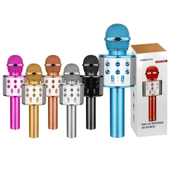 Μικρόφωνο με Ενσωματομένο Ηχείο Bluetooth 23x8cm