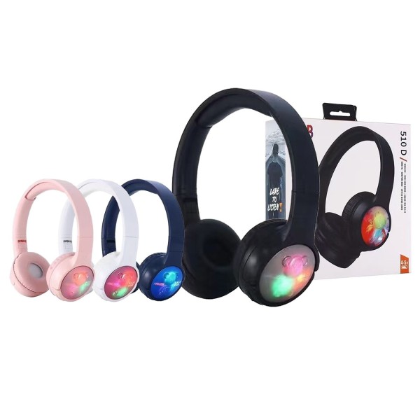 Ακουστικά Bluetooth RGB με Φωτιζόμενα Αυτιά