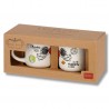 Σετ 2 Κούπες Espresso "I LOVE YOU - To the Moon & Back"με Αστροναύτη 50 ml