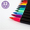 Μαρκαδόροι LEGAMI BRUSH MARKERS BRIGHT 12 χρώματα