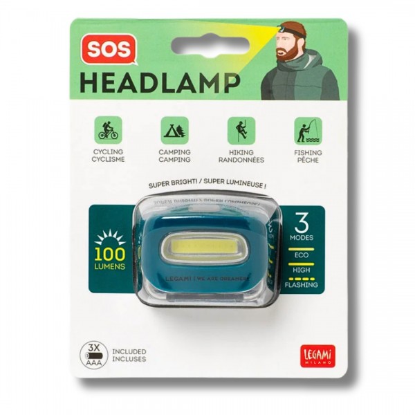 Φακός Κεφαλής Legami SOS HEADLAMP