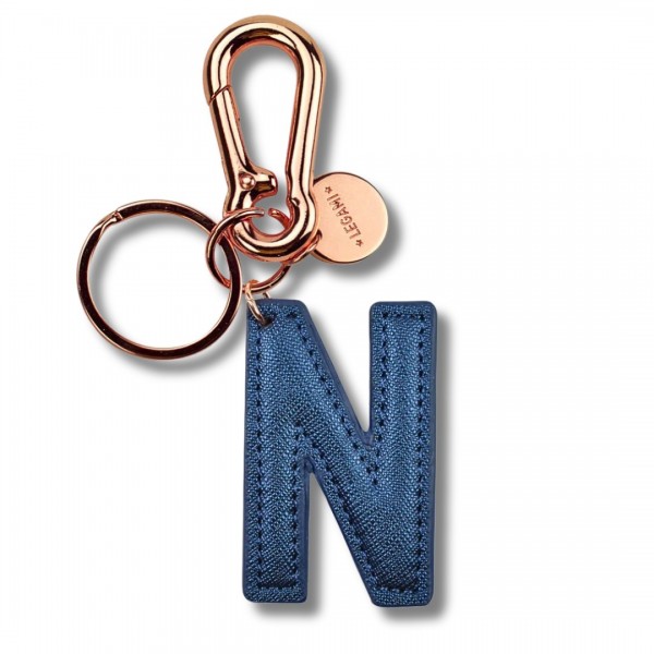 Μπρελόκ MY INITIAL KEY RING - N - BLUE LEGAMI