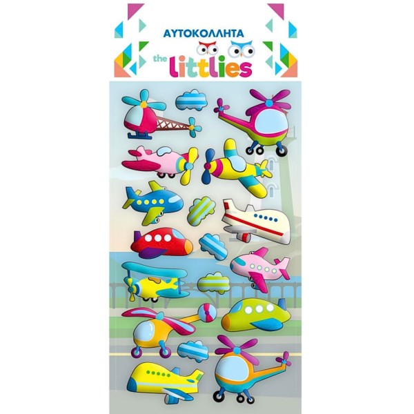 Αυτοκόλλητα The Littlies ΑΕΡΟΠΛΑΝΑ
