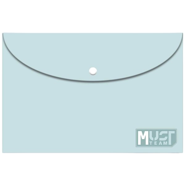 Φάκελος Κουμπί Α4 Must ΜΠΛΕ ΑΝΟΙΧΤΟ