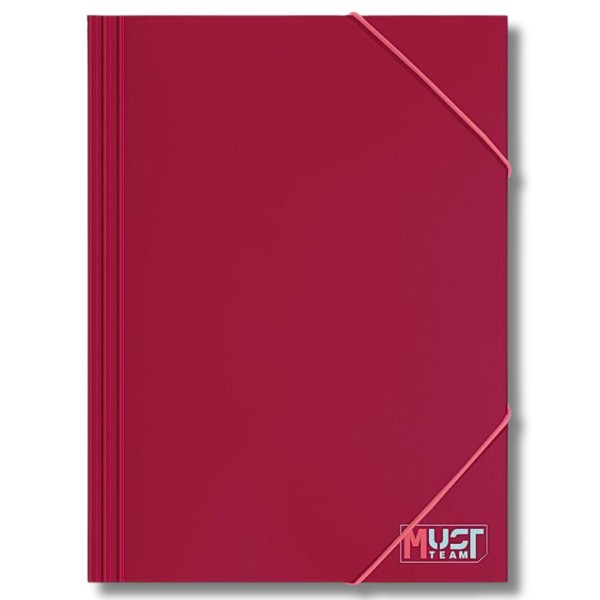 Φάκελος Χάρτινος με Λάστιχο 25x35 MUST TEAM ΜΠΟΡΝΤΟ