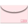 Φάκελος Κουμπί Α4 MUST ΡΟΖ Ανοιχτό
