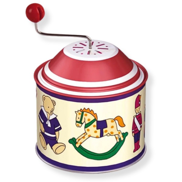 Μουσικό Μεταλλικό Στρογγυλό Κουτί