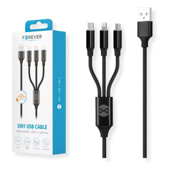 Καλώδιο FOREVER 3 IN 1 USB...