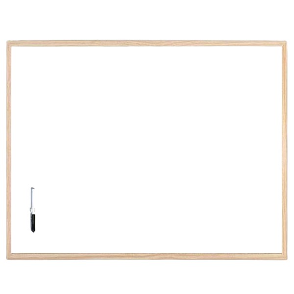 Μαγνητικός Λευκός Πίνακας Μαρκαδόρου με Ξύλινο Πλαίσιο 40x60cm