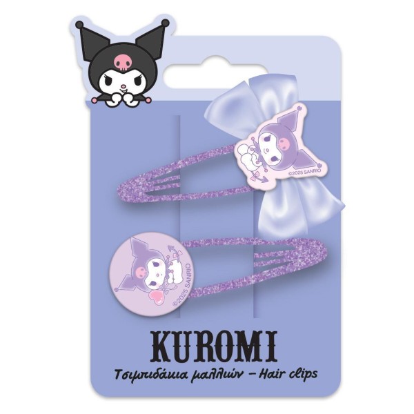 Τσιμπιδάκια Μαλλιών Σετ 2τμχ KUROMI