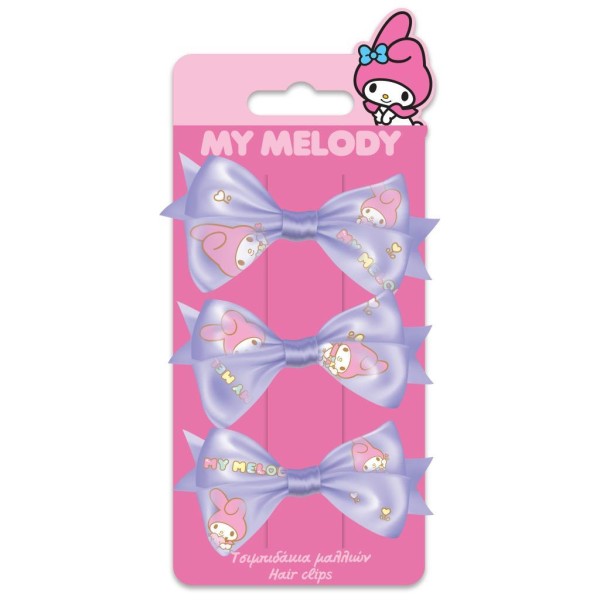 Τσιμπιδάκια Μαλλιών Σετ 3τμχ MY MELODY