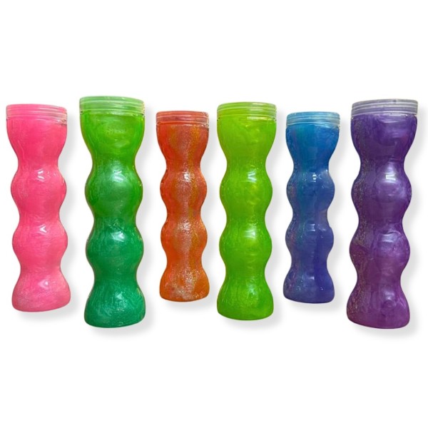 Slime με Glitter- Ελαστικό Αντιστρές για παιδιά 19cm