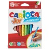 Μαρκαδόροι ζωγραφικής Carioca Super Joy 12χρωμ