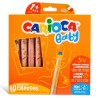 Κραγιόν Κέρινα CARIOCA BABY JUMBO (1+) 10 χρώματα 3 σε 1