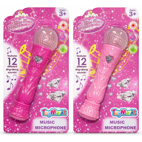 Παιδικό Μικρόφωνο Μπαταρίας MUSIC MICROPHONE με Ήχους και Φώτα