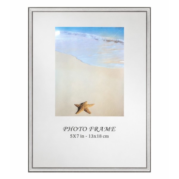 Κορνίζα αλουμινίου ασημί 13x18cm