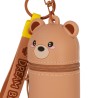 Πορτοφολάκι- Μπρελόκ Σιλικόνης Legami Mini Kawaii TEDDY BEAR DREAM BIG