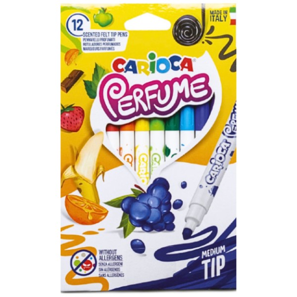 Μαρκαδόροι ζωγραφικής ΑΡΩΜΑΤΙΚΟΙ Carioca PERFUME 12 χρώματα