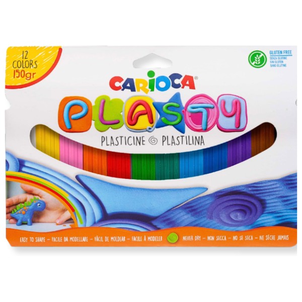 Πλαστελίνη CARIOCA  12 χρώματα 150gr