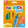 Κραγιόν Κέρινα CARIOCA BABY JUMBO (2+) 6 χρώματα  (water soluble-super soft)