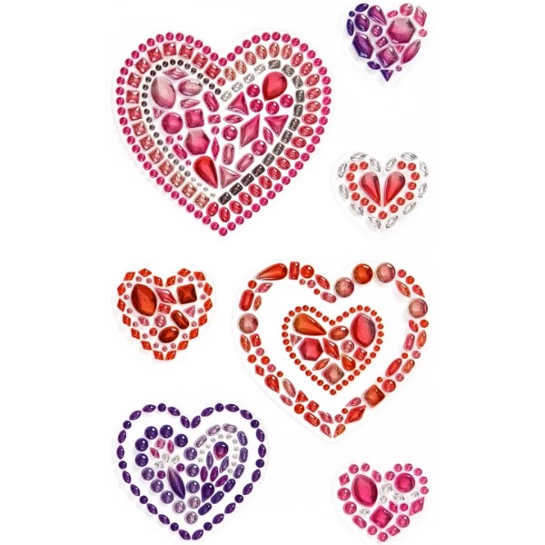 Αυτοκόλλητα BSB CRYSTAL HEARTS