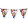 Γιρλάντα Σημαιάκια HAPPY BIRTHDAY με Μπαλόνια 3m