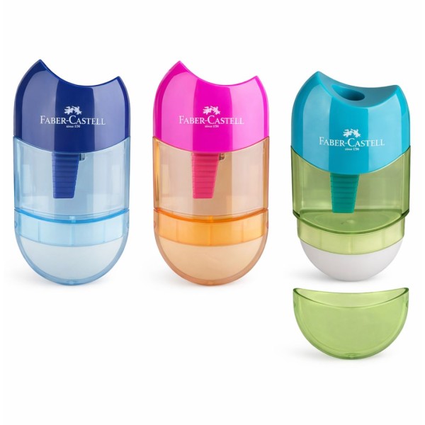 Ξύστρα Βαρελάκι Faber-Castell με Γόμα