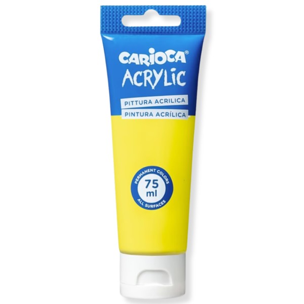 Ακρυλικό Χρώμα Carioca 75ml LEMON YELLOW