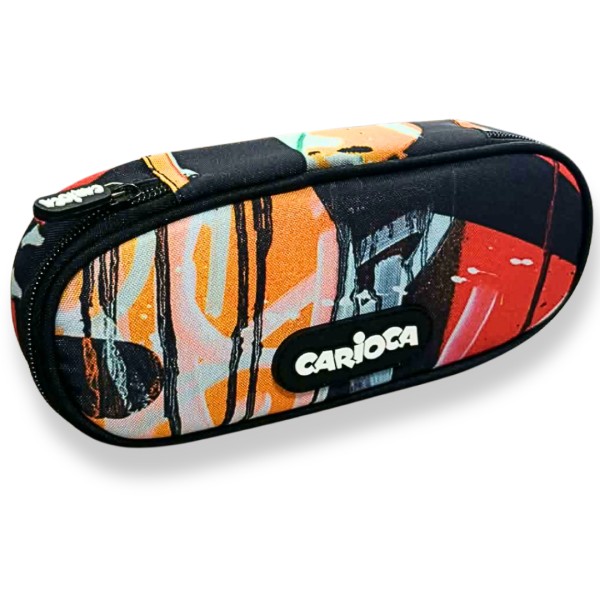 Κασετίνα Carioca Βαρελάκι SPRAY BLACK