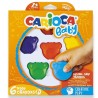 Κηρομπογιές Carioca BABY TEDDY (1+ ετών) 6 χρώματα