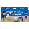Μαρκαδόροι Ακρυλικοί Carioca Σετ 18χρωμάτων (brush tip)