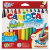 Μαρκαδόροι ζωγραφικής Carioca  Σετ Jumbo 12χρωμ