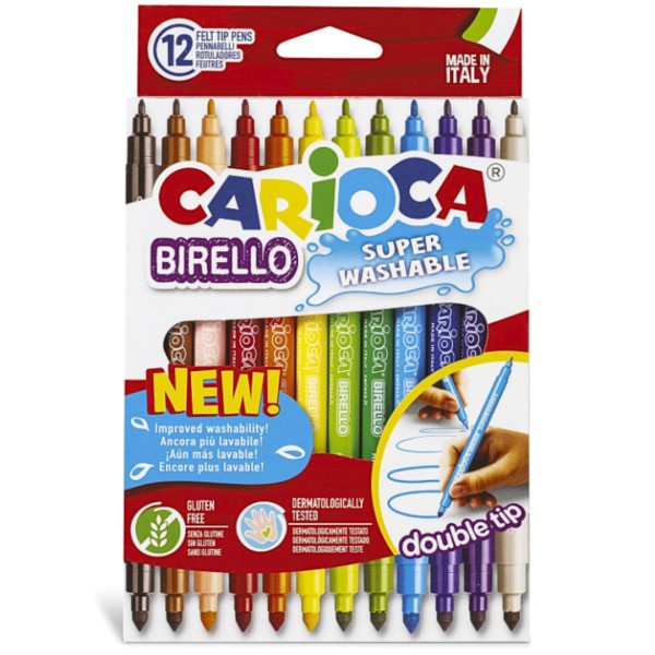 Μαρκαδόροι CARIOCA BIRELLO 12 χρωμ.