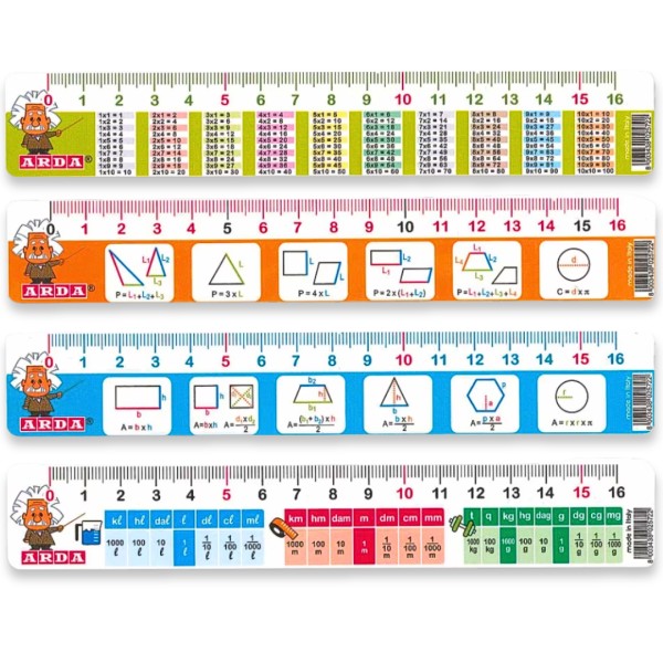 Χάρακας ARDA MATHEMATICS 16cm