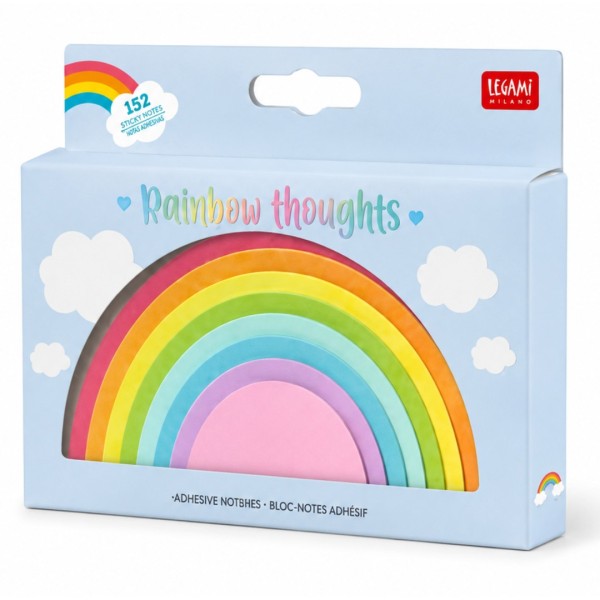 Χαρτάκια σημειώσεων LEGAMI Adhesive Notepad RAINBOW THOUGHTS