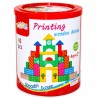 Τουβλάκια Ξύλινα χρωματιστά Priting WOODEN BLOCKS 40τμχ